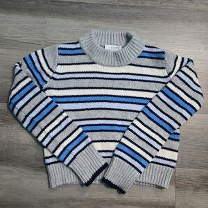La Ligne Mini Marin Sweater XS - Wool Cashmere Striped Cropped